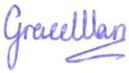 Grace's signature | East Coast Podiatry