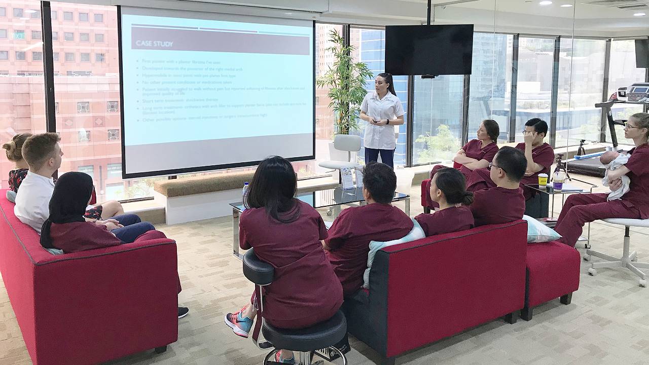 Chantelle during Clinical Discussion | East Coast Podiatry