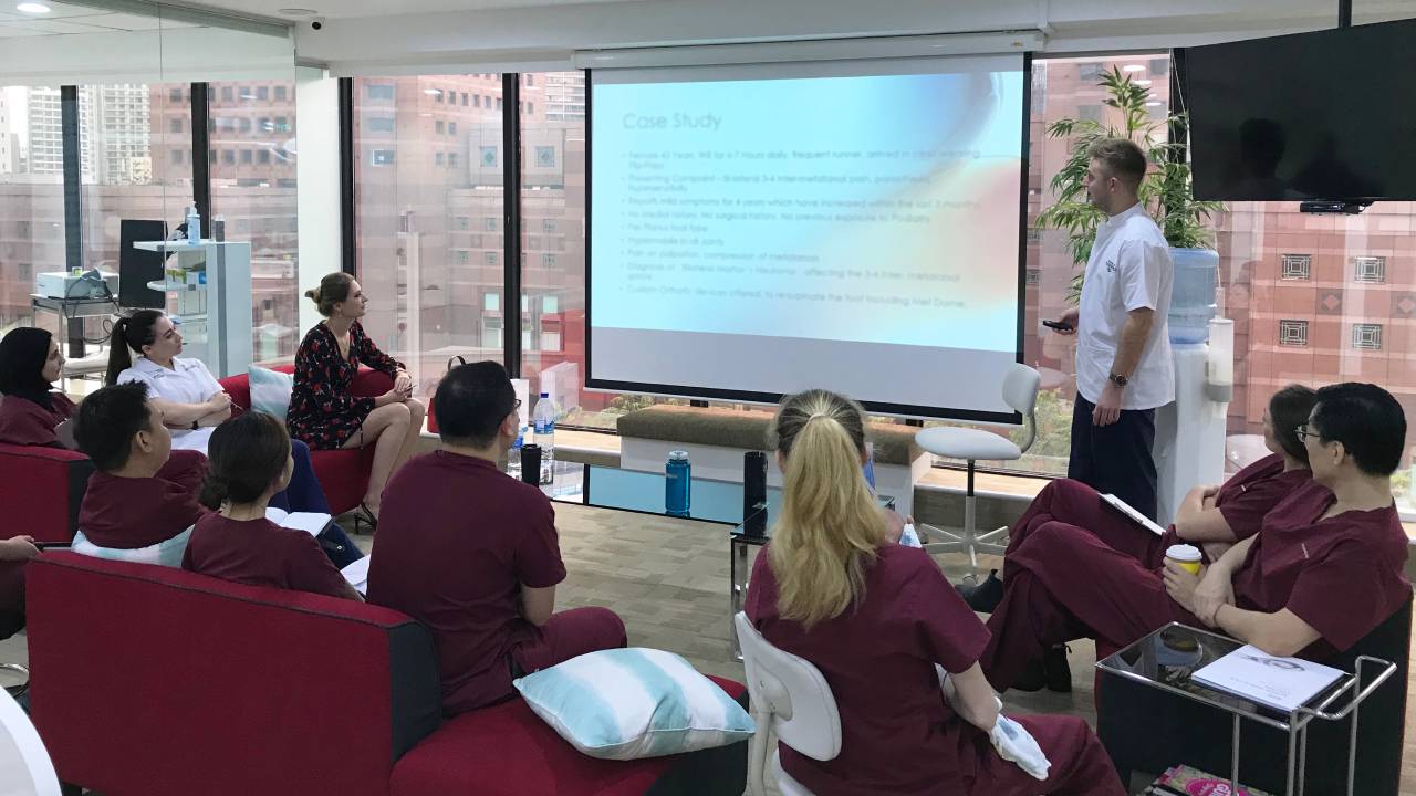 Lewis during Clinical Discussions | East Coast Podiatry